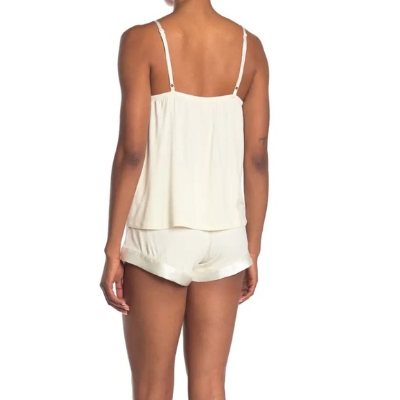 New Cozy Rozy Satin Trim Tank & Shorts Pajamas Set - Picture 2 of 16